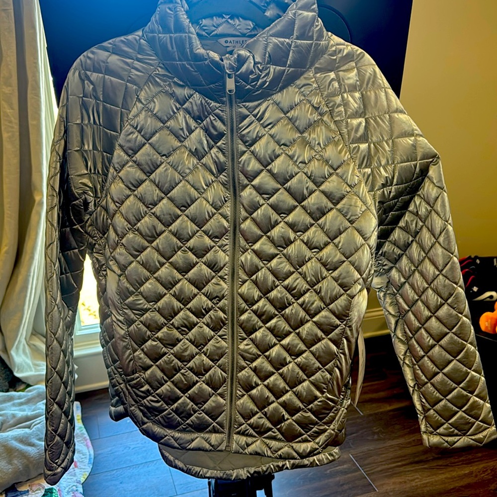 Cool quilted coat by Athleta, NWT